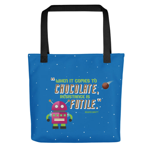 Resistance to Chocolate is Futile Tote bag