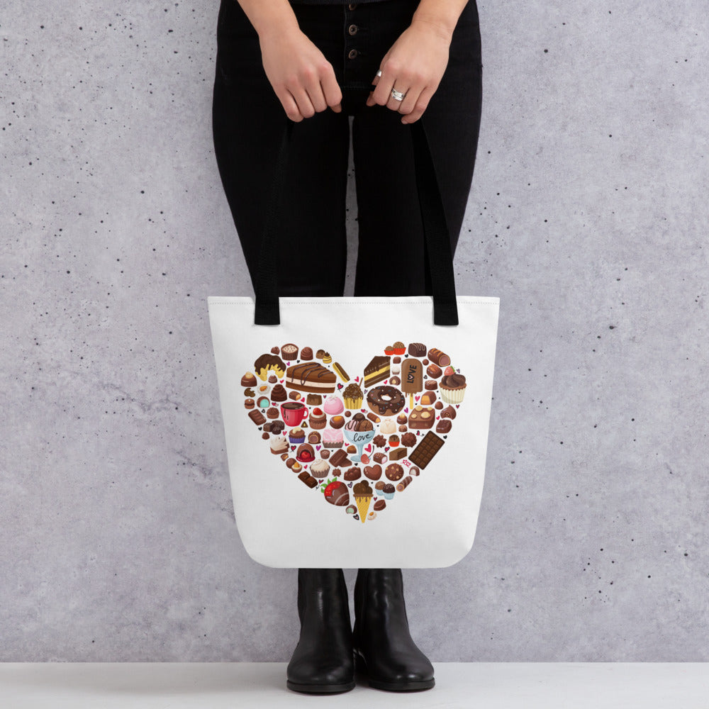 Chocolate Heart Tote bag