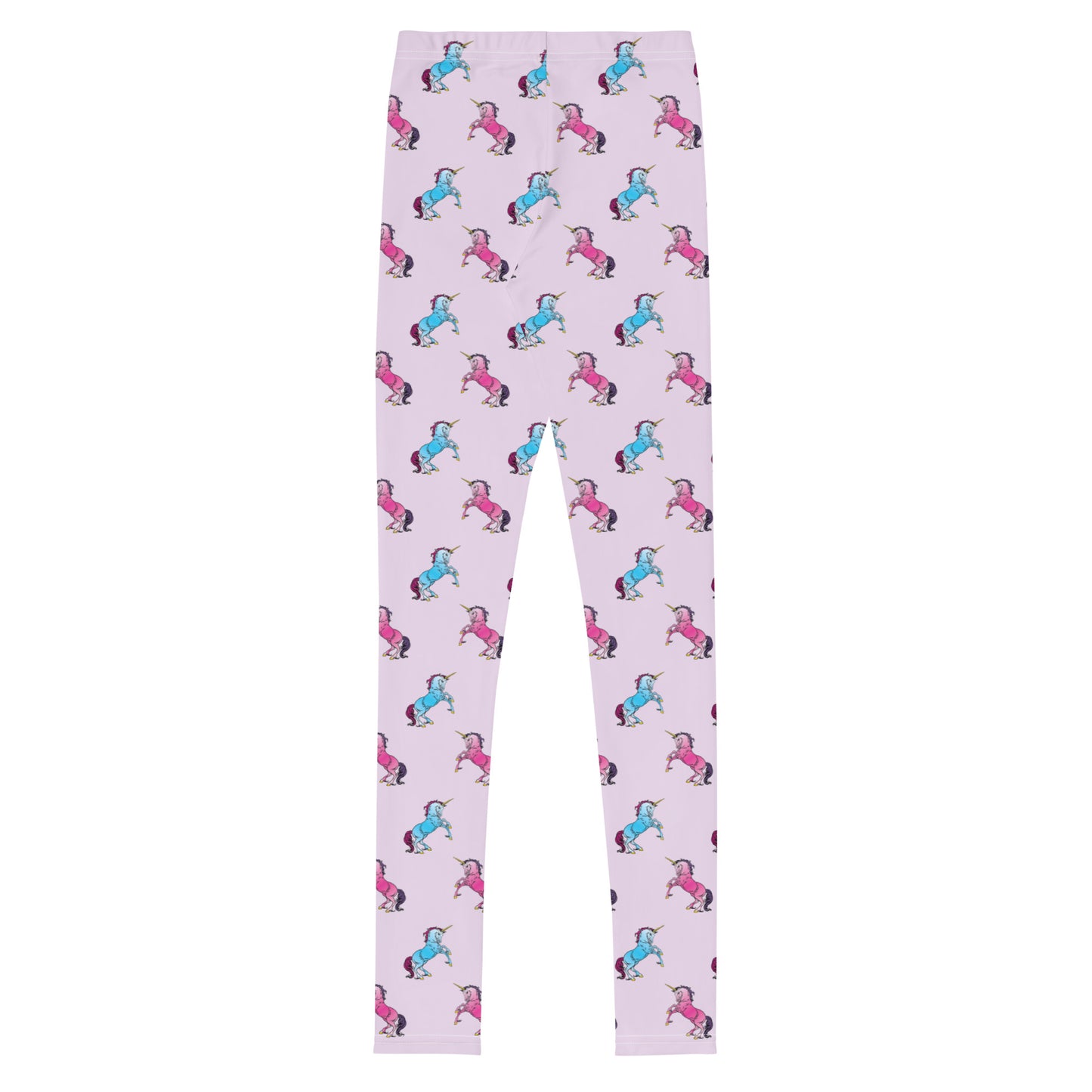 Pink and Blue Unicorn Youth Leggings