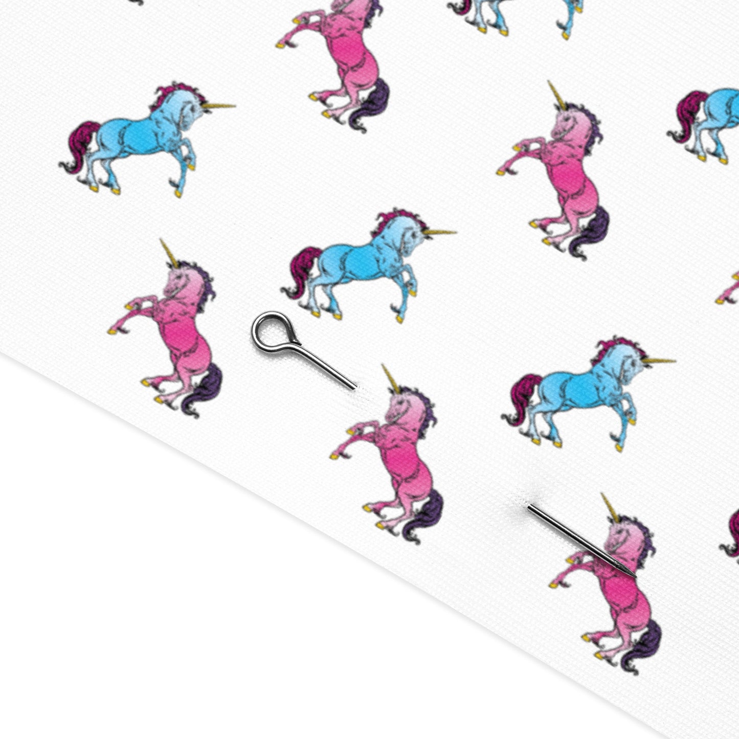Pink and Blue Unicorns (small) Recycled Fabric