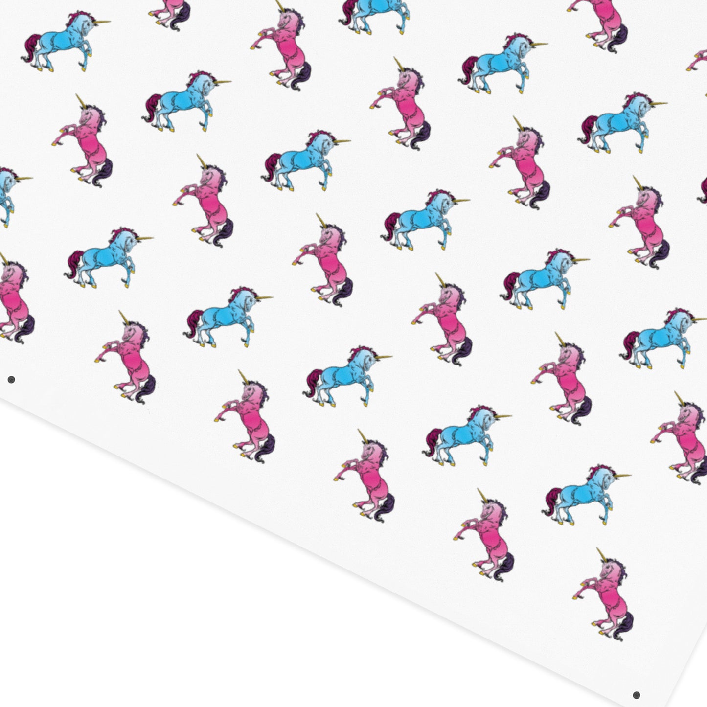 Pink and Blue Unicorns (small) Recycled Fabric