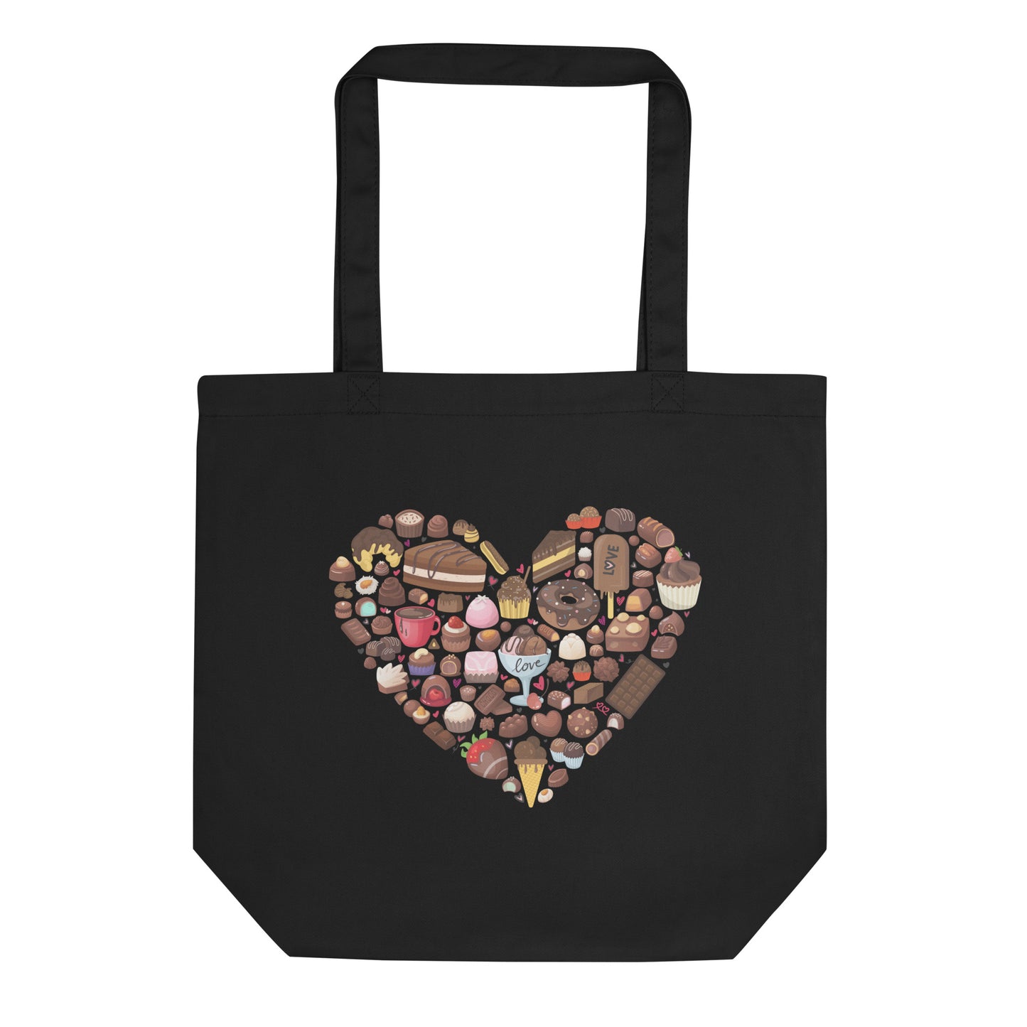 Chocolate Heart Eco Tote Bag