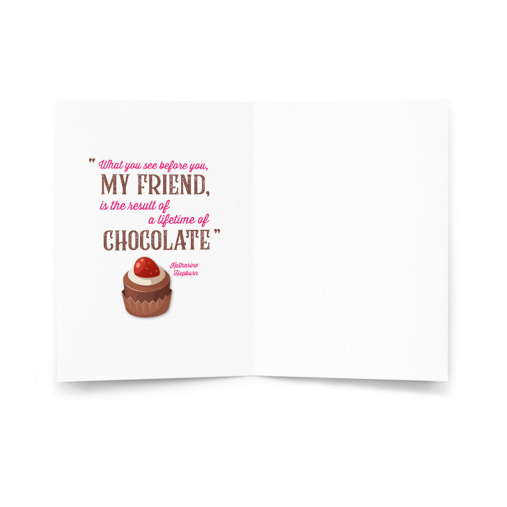 Chocolate is the Perfect Food Greeting card