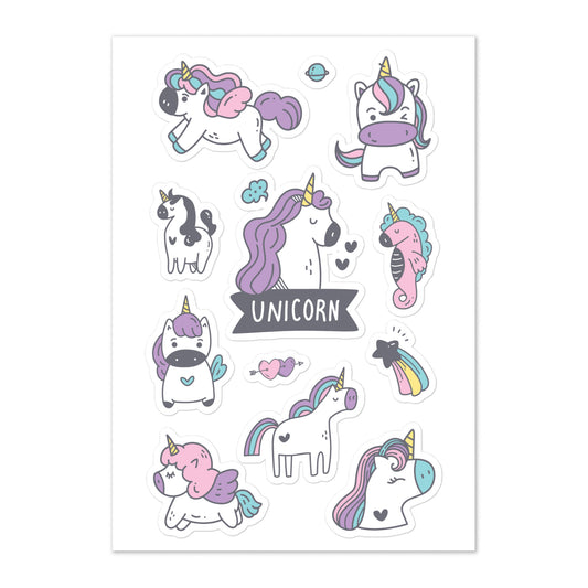 Unicorn Love Sticker Sheet
