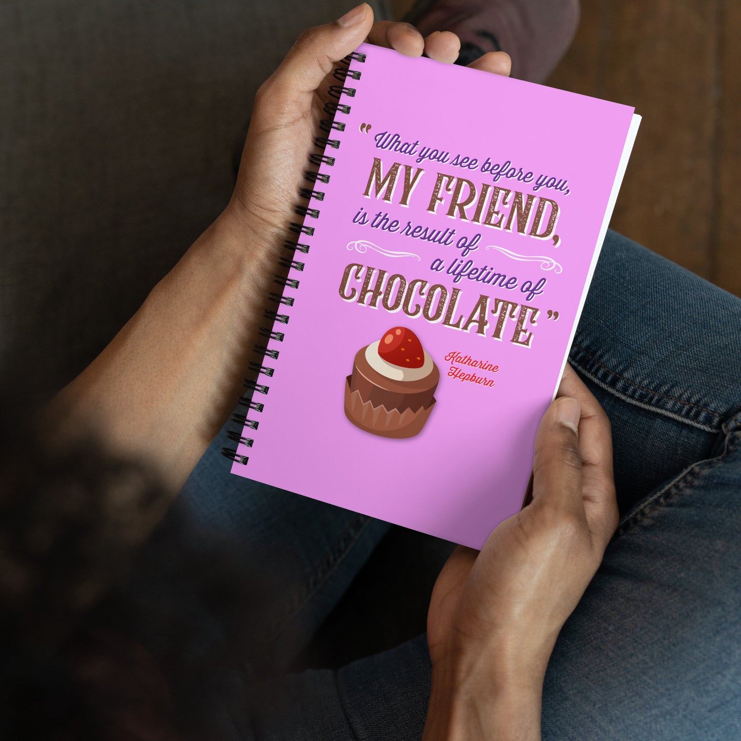 Lifetime of Chocolate Spiral notebook