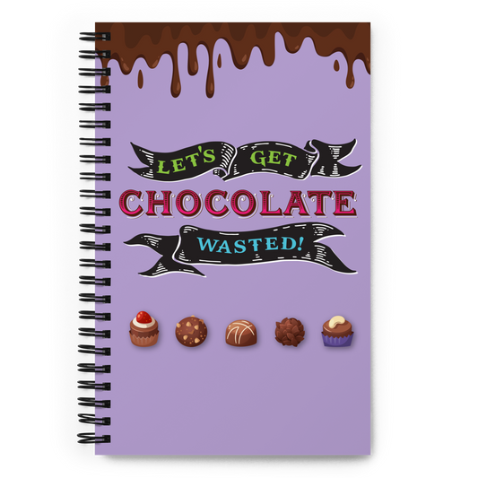 Chocolate Wasted Spiral notebook