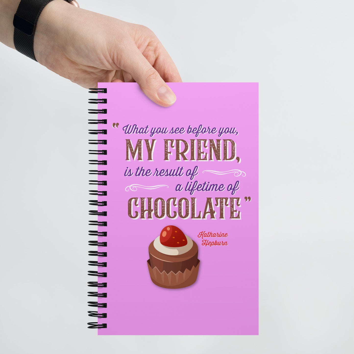 Lifetime of Chocolate Spiral notebook