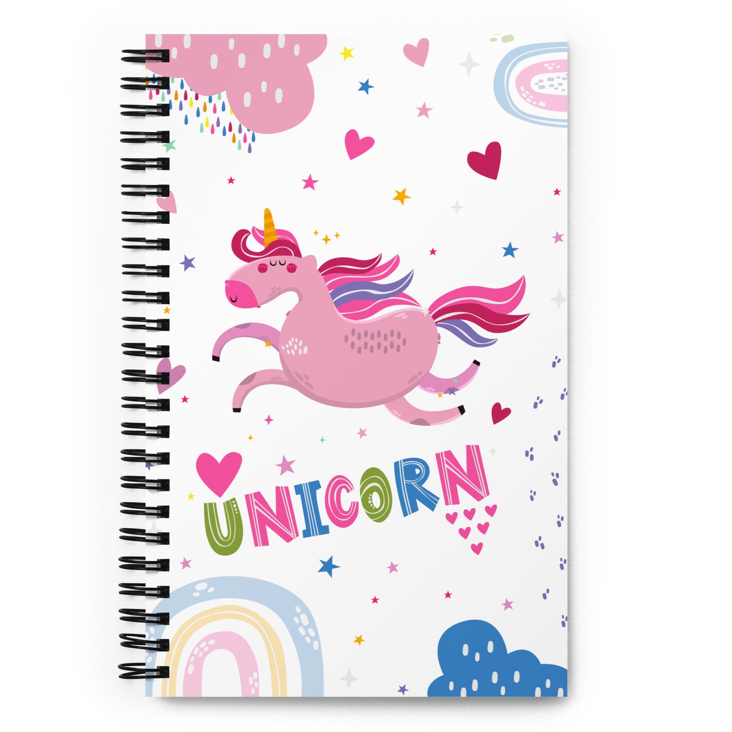 Flying Unicorn Spiral Notebook