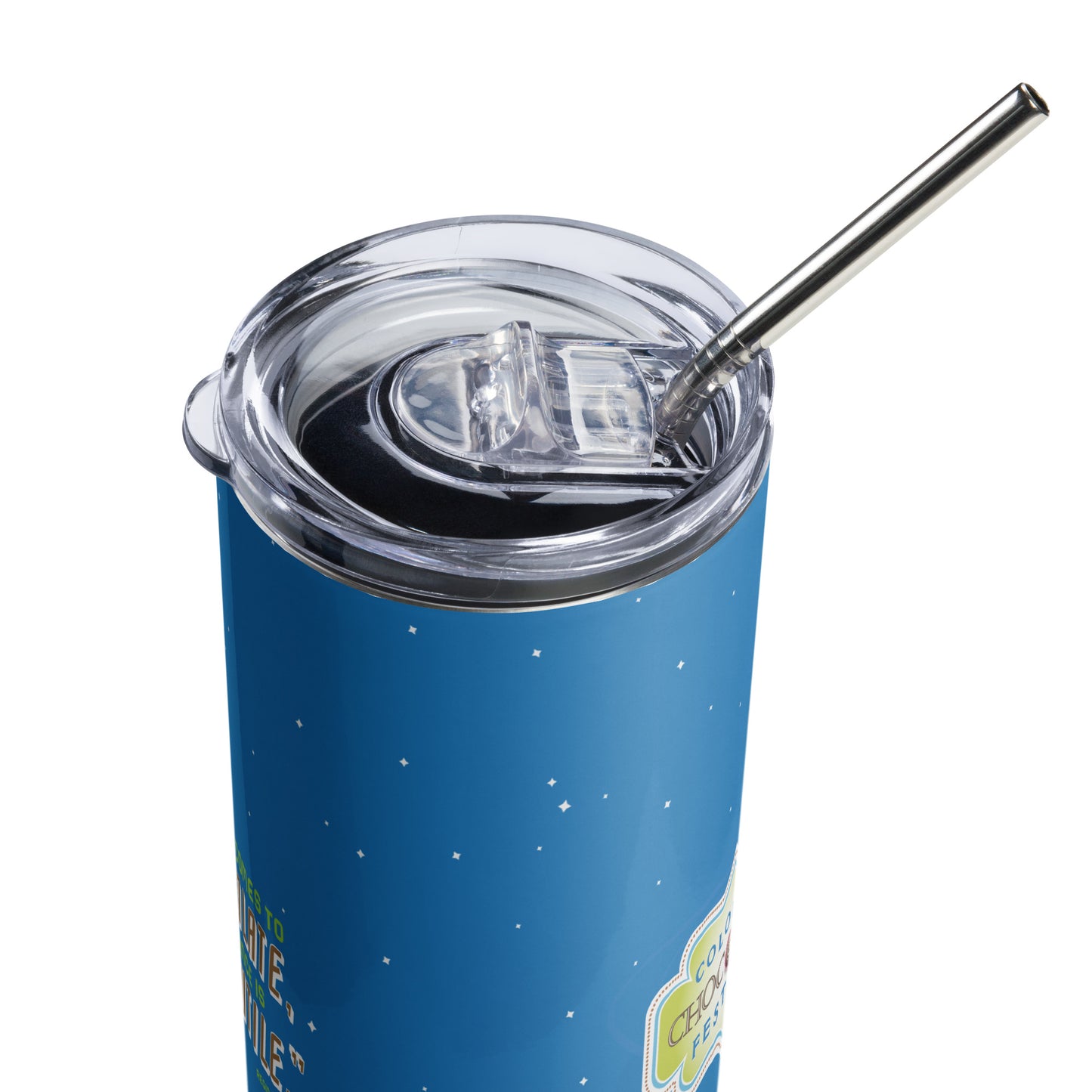 Resistance to Chocolate is Futile Stainless steel tumbler