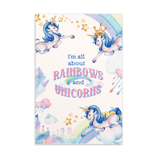 Unicorns and Rainbows Postcard