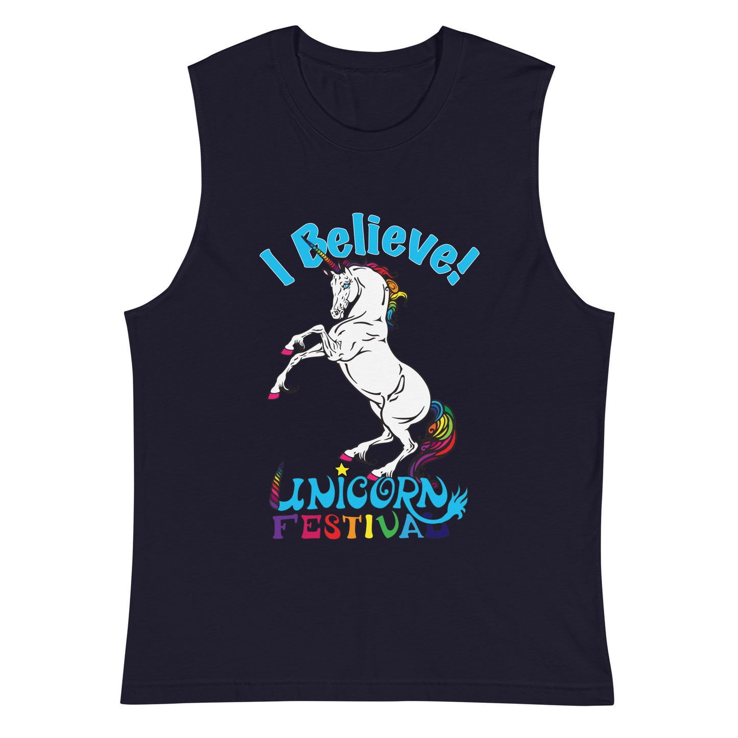 Unicorn Festival Unisex Muscle Shirt