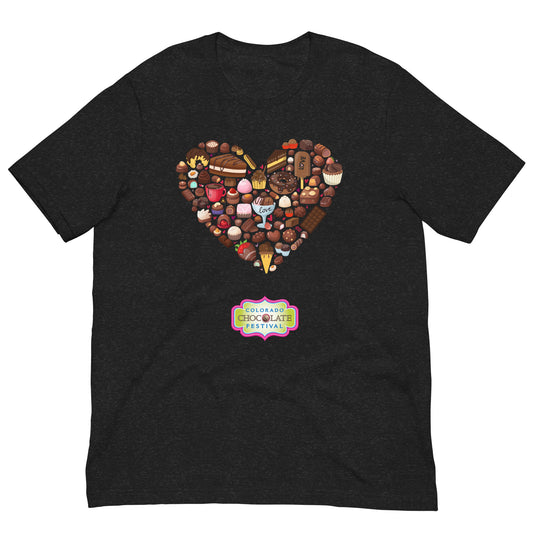 Chocolate Heart Unisex t-shirt