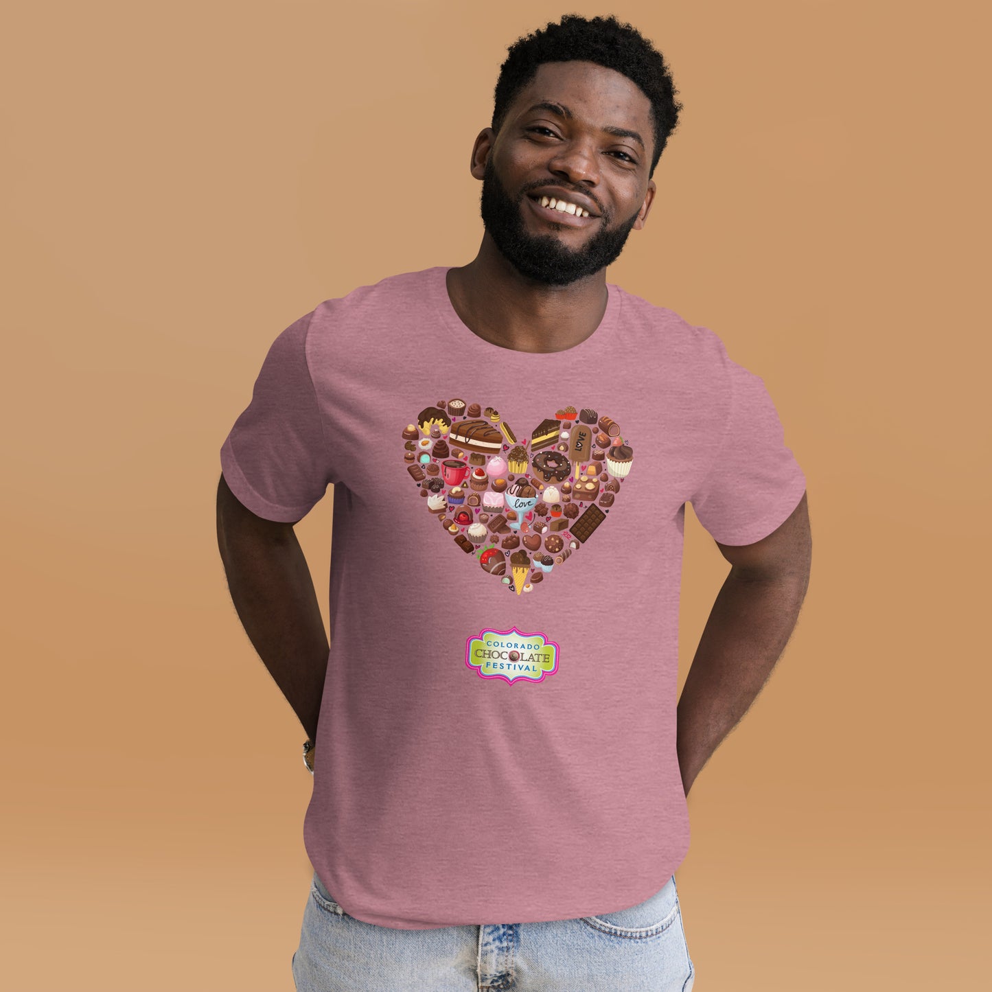 Chocolate Heart Unisex t-shirt