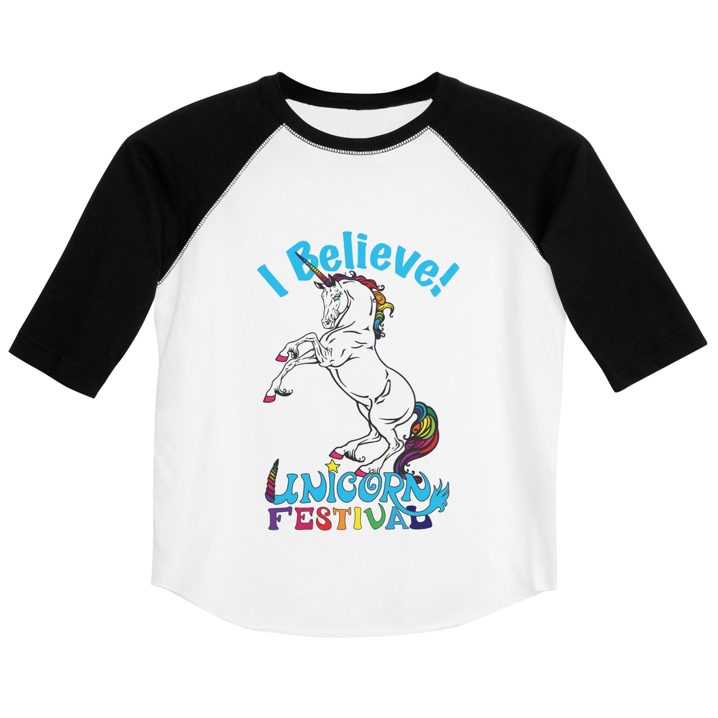 Unicorn Fest Youth Baseball Shirt
